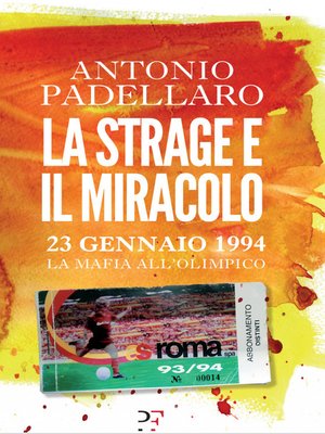 cover image of La strage e il miracolo